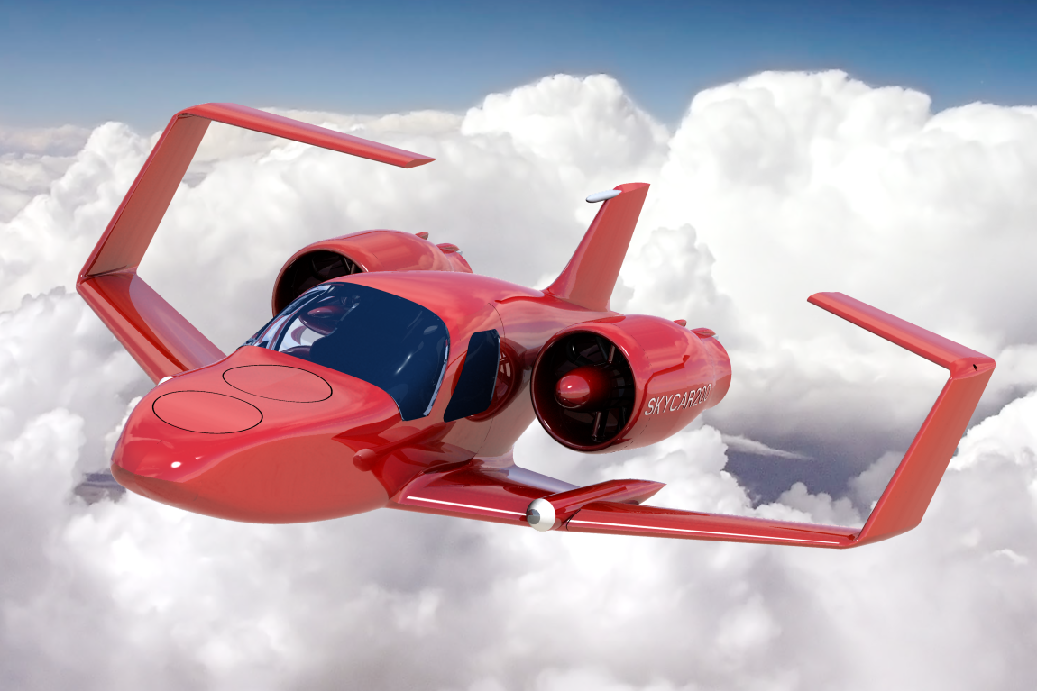Skycar® 200 flying in clouds Skycar® 200 flying in clouds